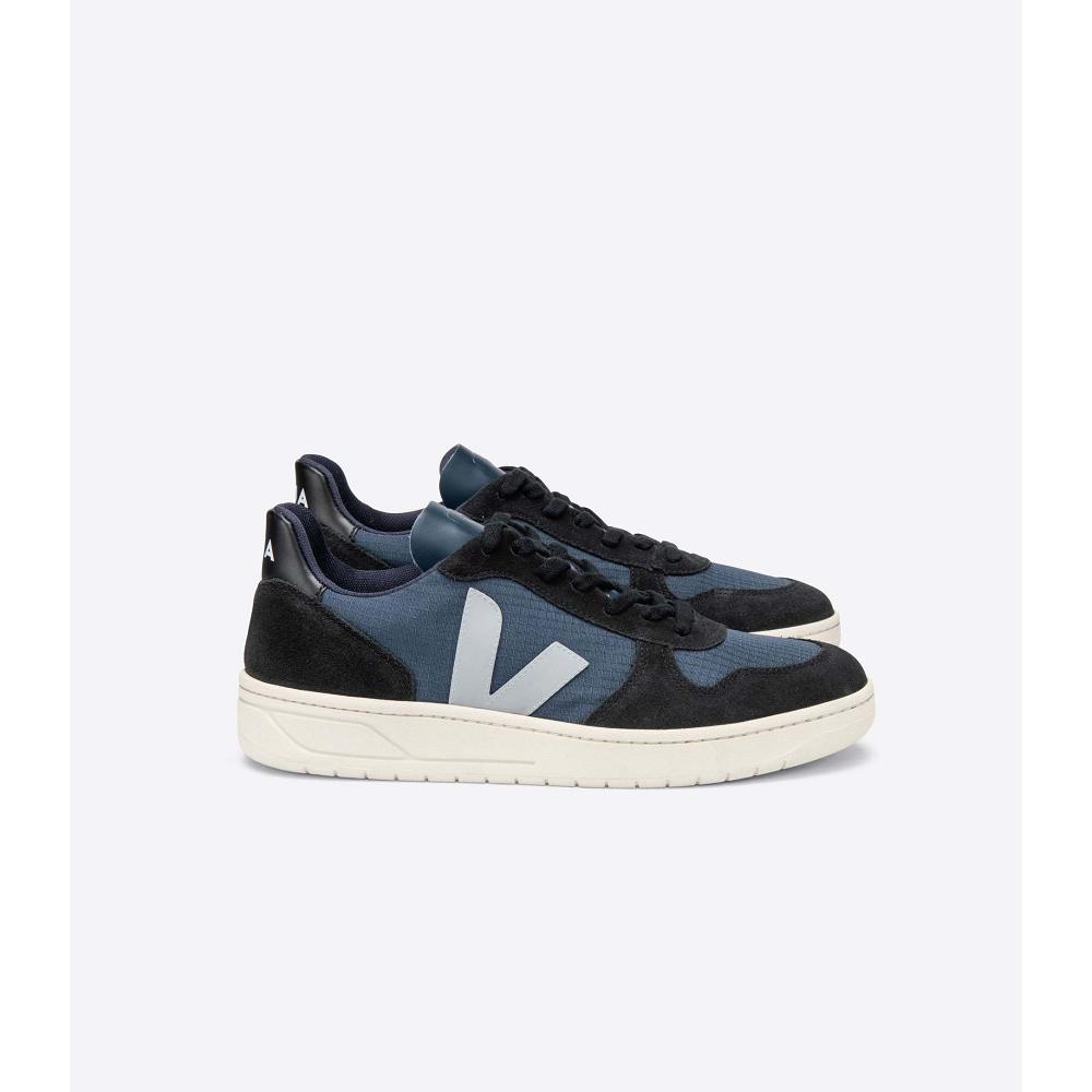 Blue/Black Women\'s Veja V-10 RIPSTOP Sneakers | AU 661WNB